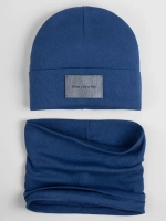 Шапка и снуд для мальчика осенние