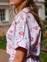Платье-сафари фламинго