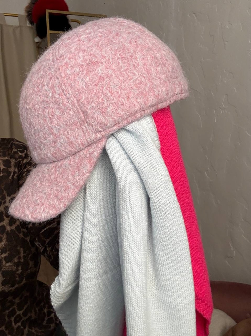 Бейсболка «кудряшка» без ушек орхидея