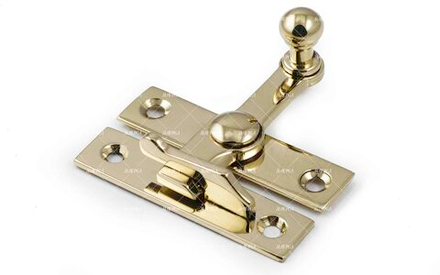 Форточная завертка фиксатор Рычаг латунная глянец под золото