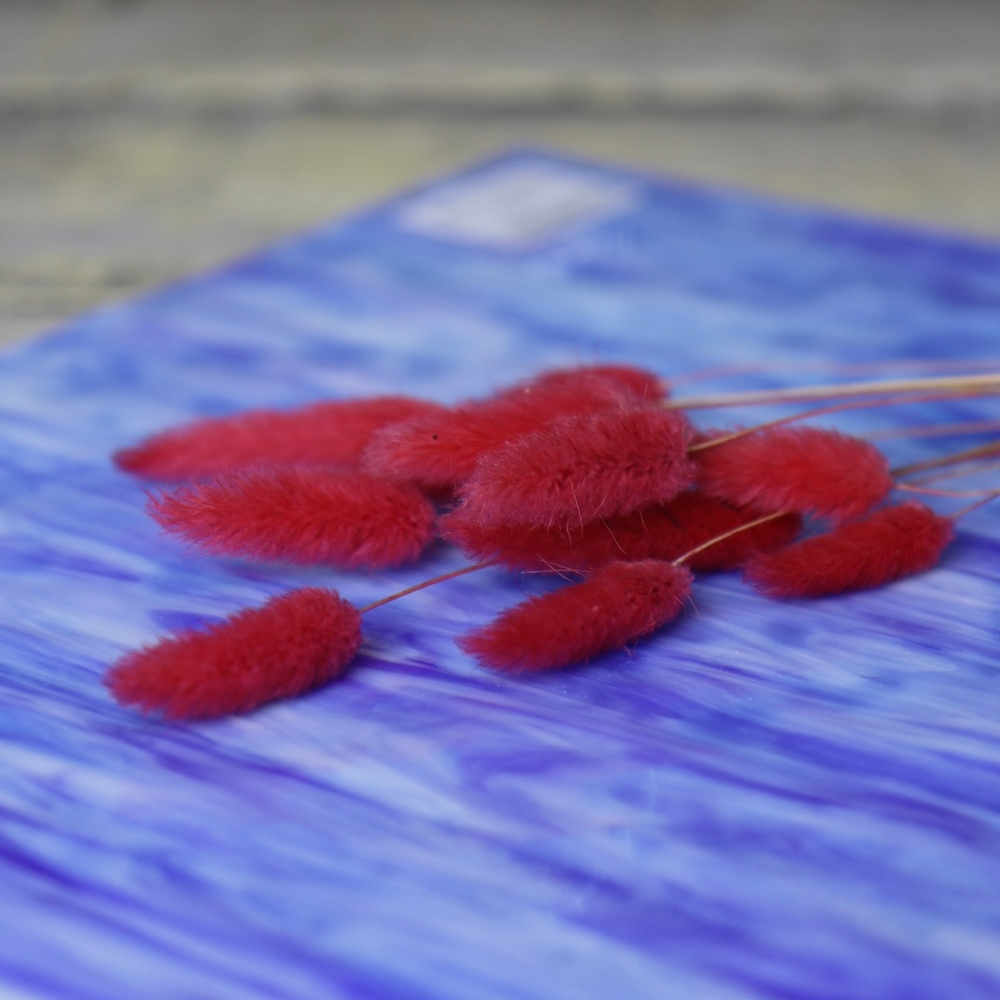 витражное стекло cинего цвета в листах купить с доставкой по всей России