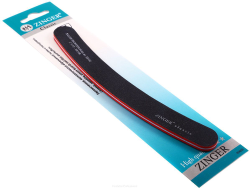 Zinger Пилка для ногтей CLASSIC EE-02 100/180 ( черно-красный )