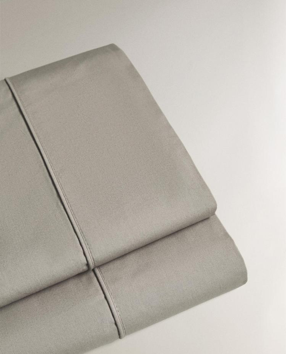 ZARA HOME (300 НИТЕЙ) ПРОСТЫНЯ ИЗ ХЛОПКА, СЕРЫЙ