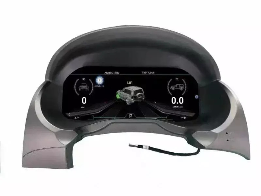 Электронная панель приборов Mitsubishi Pajero 4 2006-2022 - Carmedia NH-LCD-M1203 с 12.3" ЖК экраном QLED