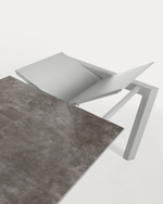 Стол Atta 160 (220) x90 керамика серый