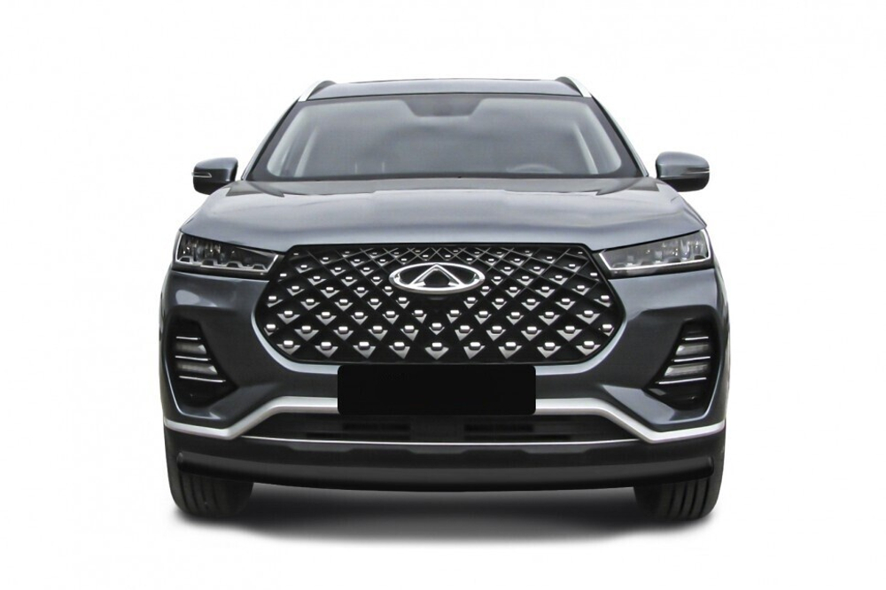 Защита переднего бампера (нержавейка) Chery Tiggo 7 Pro (2020-2023) d57 (черный)