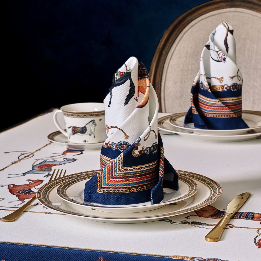 НАБОР САЛФЕТОК 2 ШТ "PASSAGE",40Х40СМ, 100% ХЛОПОК,БЕЛЫЙ,ТВИЛ