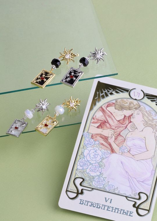 Моно-серьга ВЛЮБЛЕННЫЕ ТАРО