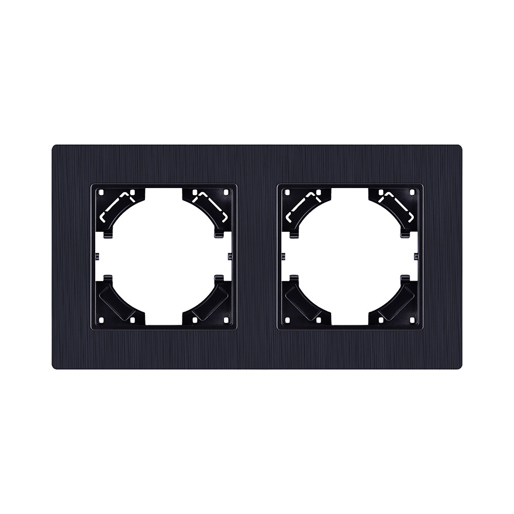 Рамка 2-постовая, черный Kollinger Eleganz Plex EP2BK