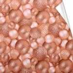 Бумага упаковочная 50х70 см «Волшебные шары», розовое золото (1 лист)