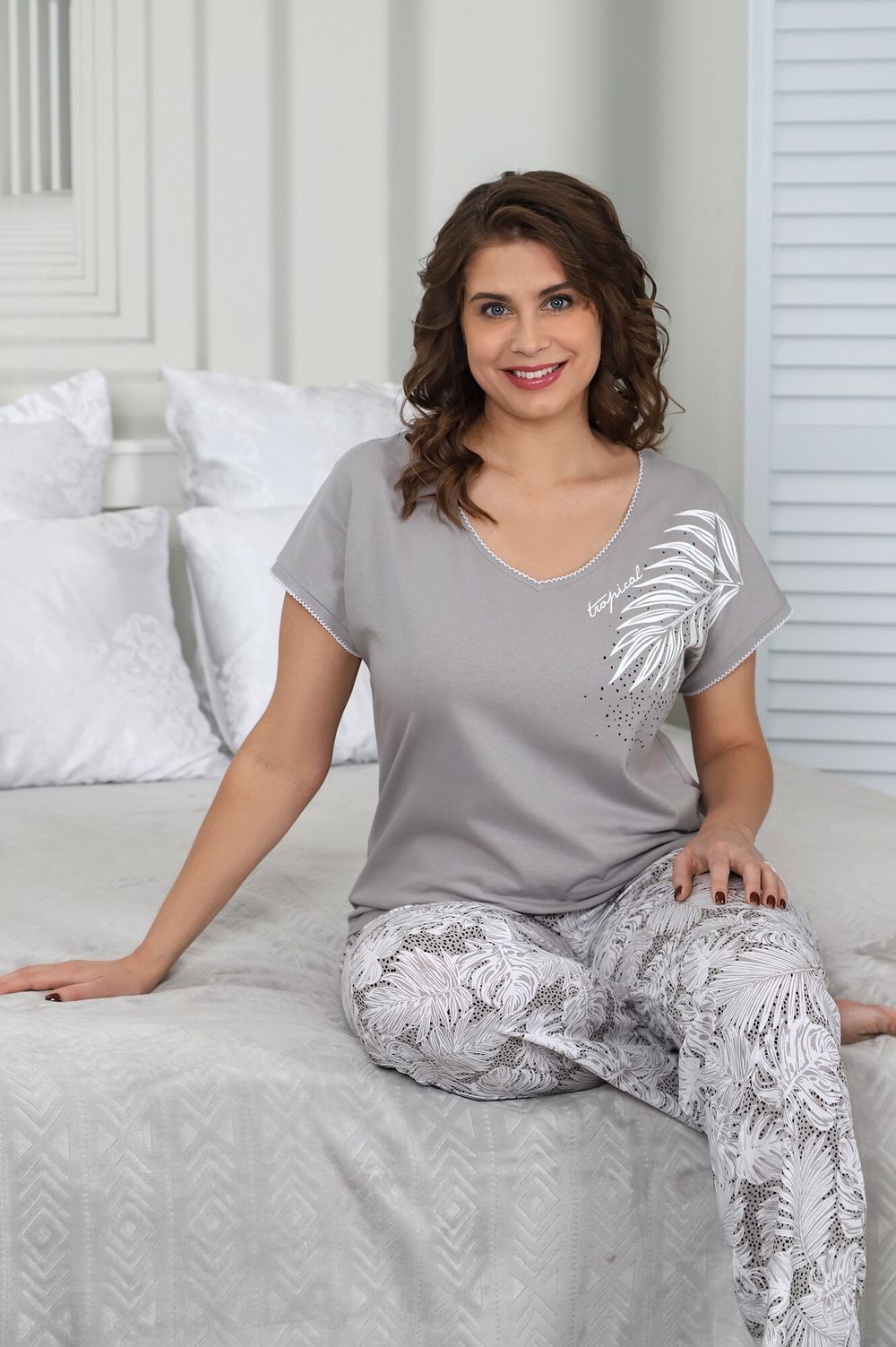 Пижама Луара-2 Виотекс СЕРЫЙ