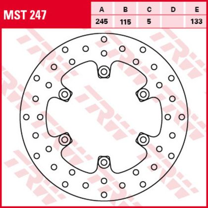 Диск тормозной TRW MST247