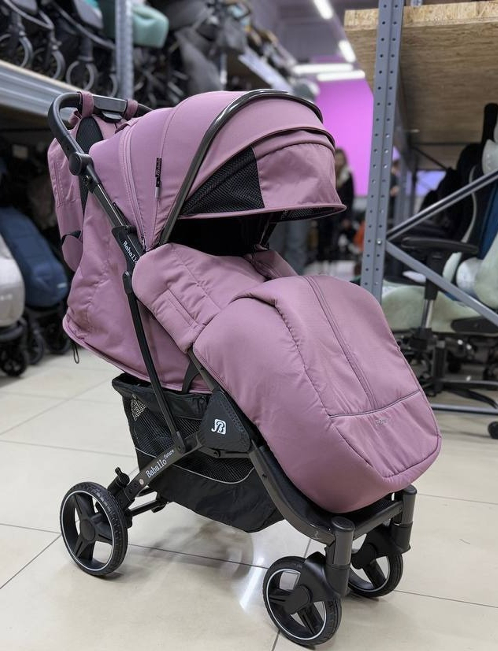 Коляска Baballo Future 2025 (фиолетовый/черная рама)