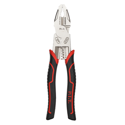 Плоскогубцы многофункциональные усиленные P.I.T. DRUA HPLP01-0225A (225мм, 6в1, эксцентрик, никель)