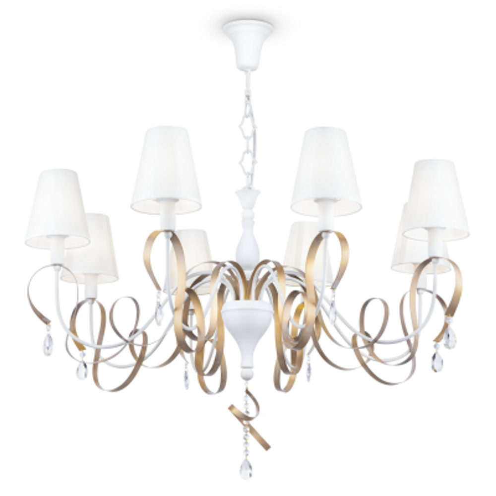 Люстра Maytoni ARM010-08-W Белый с Золотом 8хE14х40W