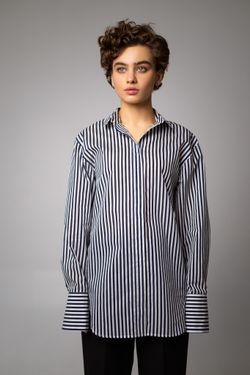 Рубашка из итальянского хлопка в полоску