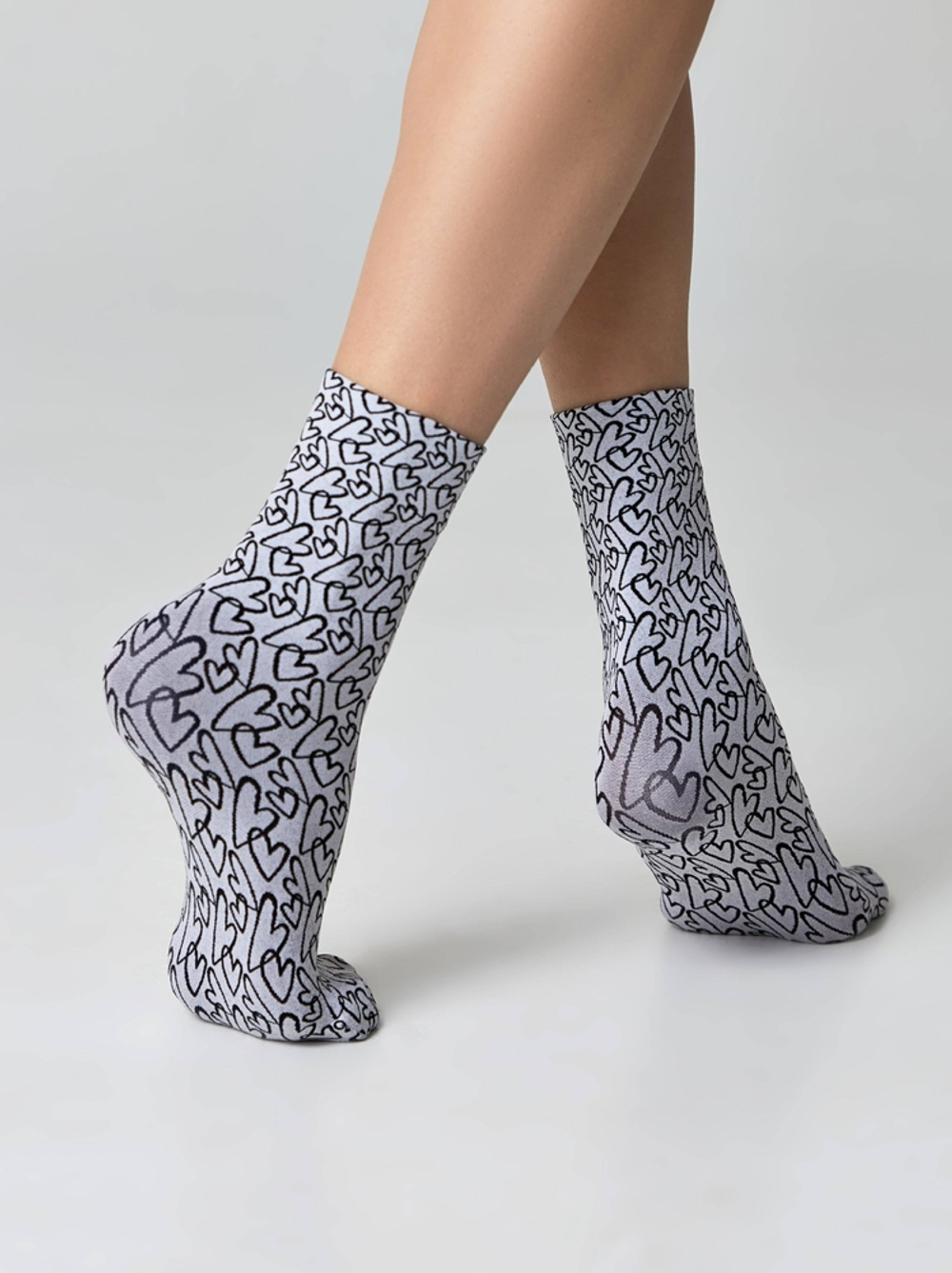 CONTE FANTASY Плотные носки с вывязанным рисунком «сердечки»