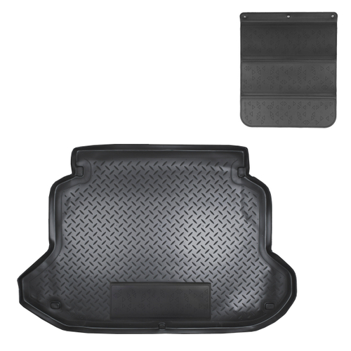 Коврик в багажник Norplast для Honda CR-V в кузове RD4,RD5 (2001-2006) Черный, арт.NPL-P-30-10-APP