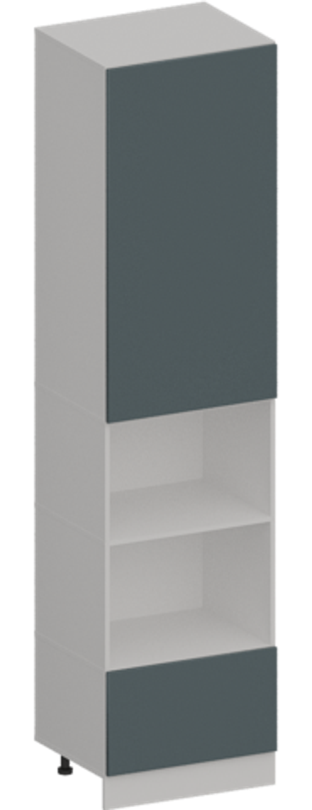 Кухня Модуль ШП 606НМ Графит / Бирюзовая мята