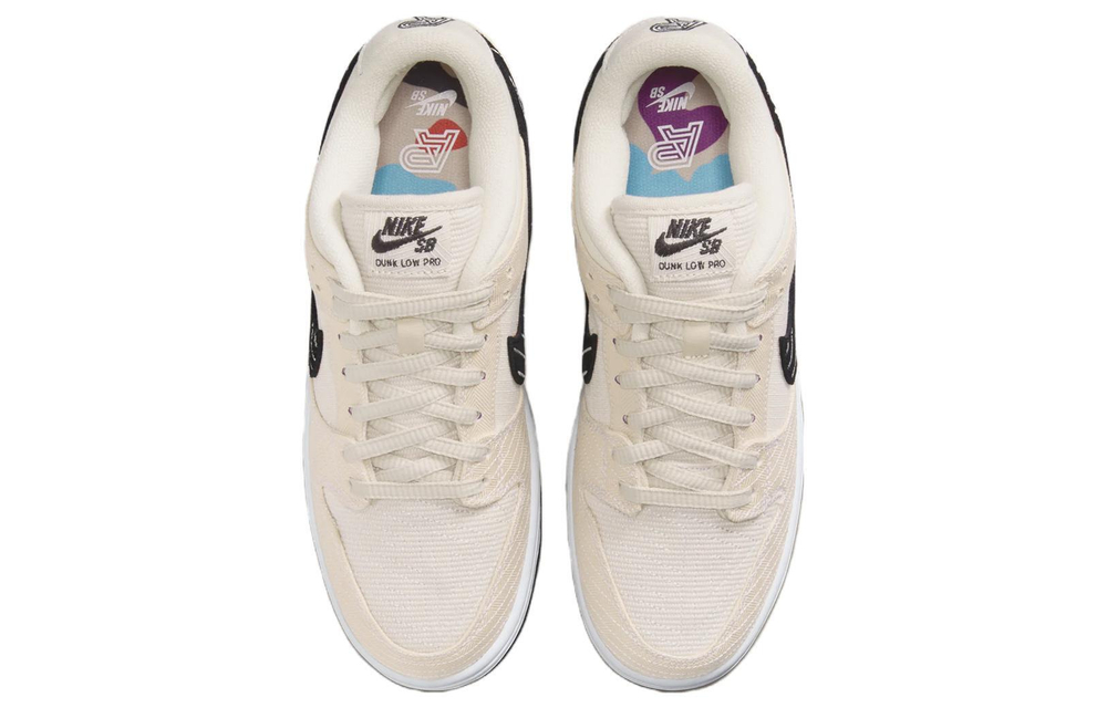 Albino & Preto x Nike Dunk SB Pro "Pearl White" tear music shock absorption lightweight low-top sneakers for men and women the same rice black and white