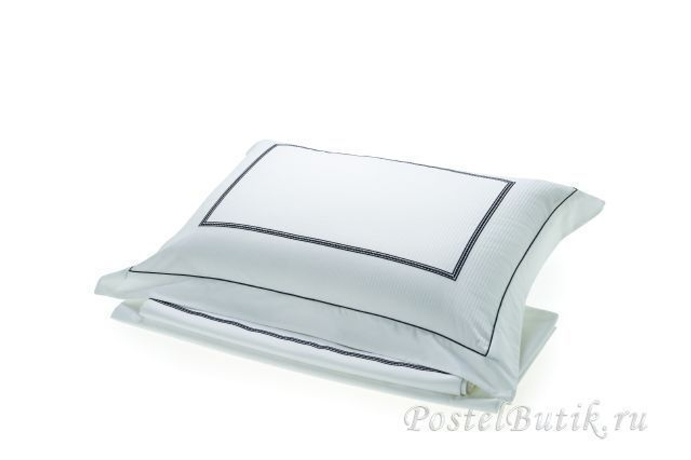 Постельное белье 2 спальное евро макси Hamam Marine бело-синее Турция