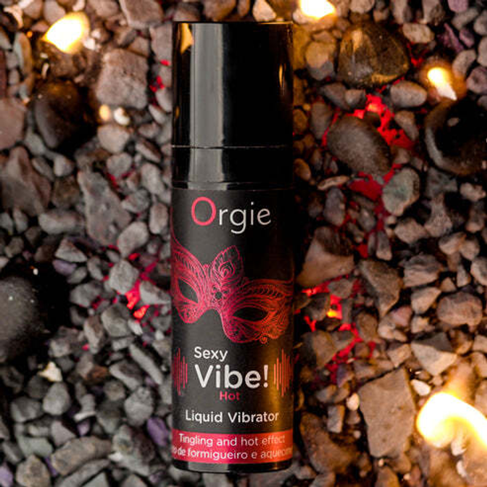 Гель Orgie Sexy Vibe Hot с разогревающим и вибрирующим эффектом, 15 мл