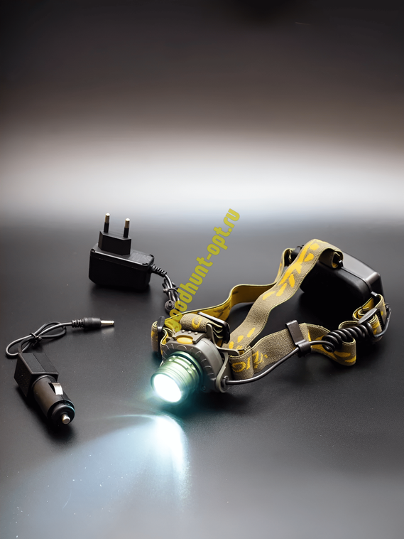 Тактический налобный фонарь зеленый