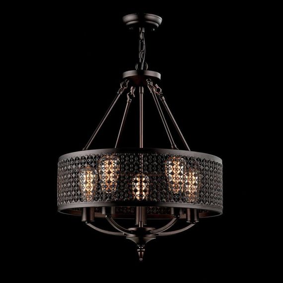 Подвесная люстра Freya Conte FR4166-PL-05C-BL