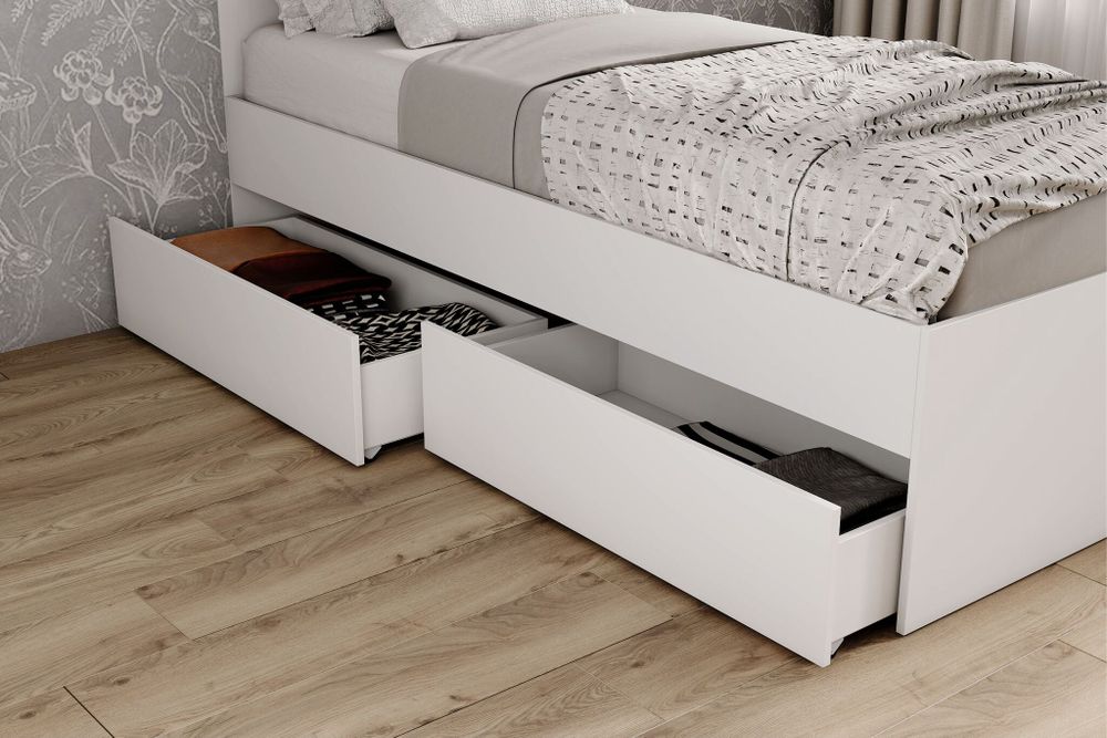 МС Мори Кровать КРМЯ 900.1/1 (МП/3) Белый