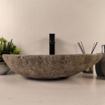 Раковина из речного камня RS-65450 57*38*14 0857