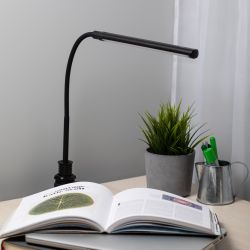Настольный светильник ЭРА NLED-509-8W-BK светодиодный на струбцине черный | Светодиодные настольные лампы