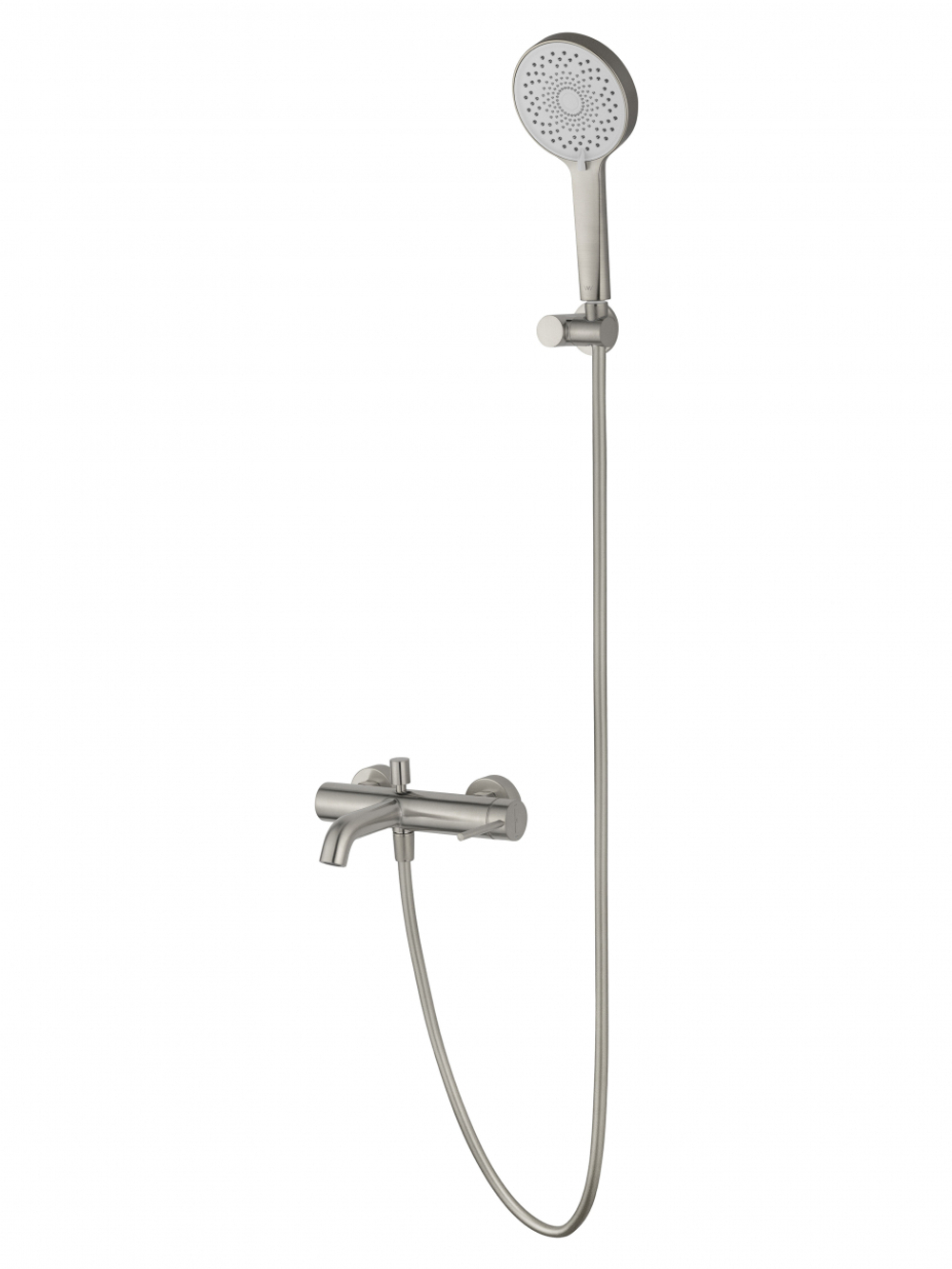 Смеситель для ванны с душем WONZON & WOGHAND STICK, Брашированный никель (WW-88639017-BN)