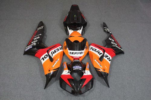 Комплект пластика для мотоцикла Honda CBR 1000RR 06-07 Repsol оранжевый