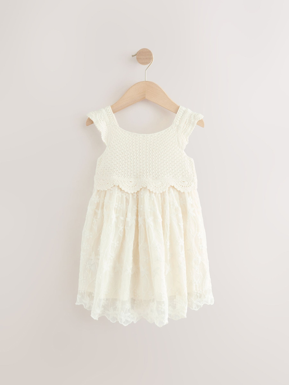 Платье для девочки Next E25-173, Молочный