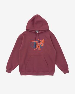 Худи FW22 Warm Topo Бордовый
