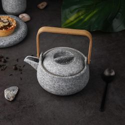 Чайник 360 мл d 12,9 см h8 см дерев. ручка Stone Untouched Taiga P.L. Proff Cuisine [1]