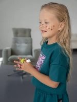 Костюм для девочки, футболка и шорты в сад