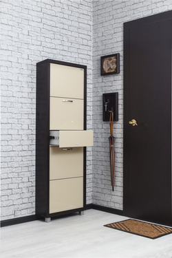 Обувница в прихожую для обуви Айрон Люкс Плюс 4 секции