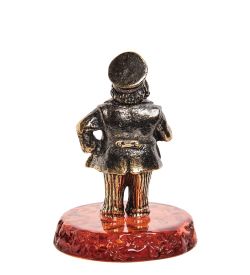 Народные промыслы AM-2760 Фигурка «Капитан» (латунь, янтарь)