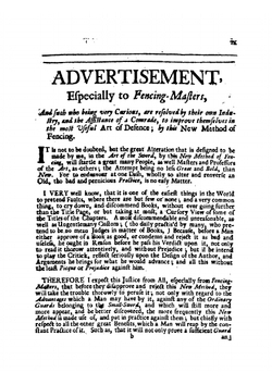 Hope's new method of fencing: or, the true and solid art of fighting with the back-sword, sheering-sword, small-sword, and sword and pistol; freed . The second edition. By Sir William Hope . | William Hope