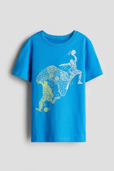 H&M Футболка с принтом, синий