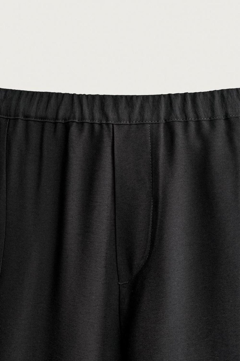 ZARA БРЮКИ-БАЛОНЫ ИЗ СТРУЯЩЕЙСЯ ТКАНИ, ЧЕРНЫЙ