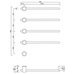Полотенцесушитель электрический ABBER Charme AH4004MW белый матовый