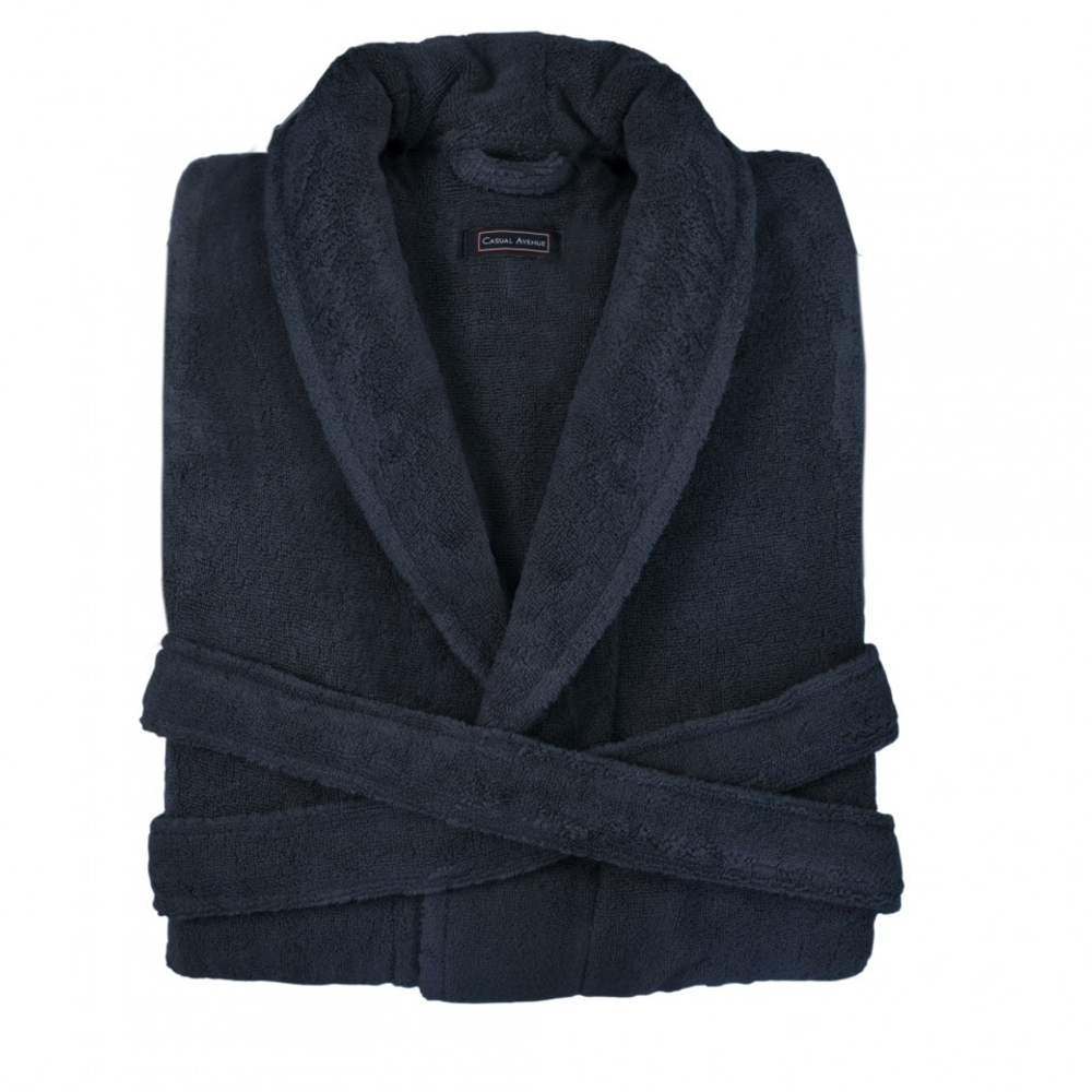 Халат махровый Casual Avenue Chicago синий Турция