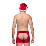 Мужской костюм «Дед Мороз» (Размер: L-XL) (Цвет: красный с белым)