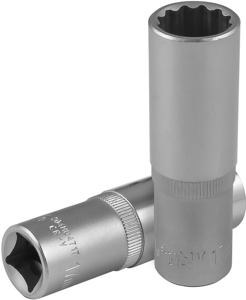 Головка торцевая глубокая 12-гранная 17 мм, 1/2"DR Jonnesway S04HD4717