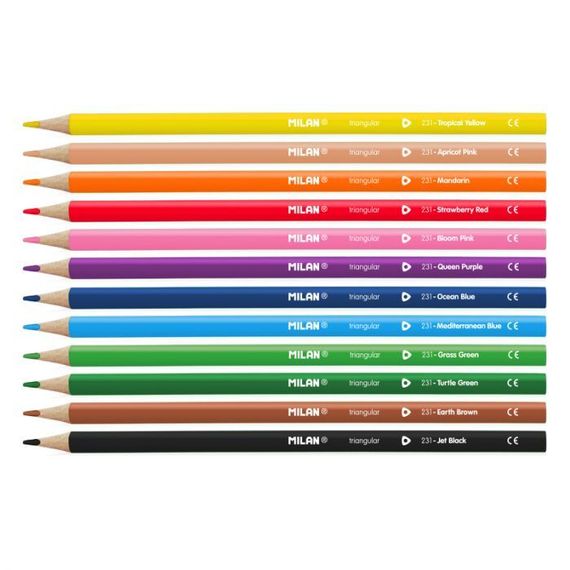 Rəngli karandaş \ Цветные карандаши \Box of 12 trıangular coloured pencıls