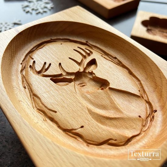 Пряничная доска Благородный олень (глубокий)