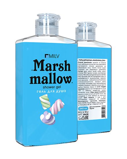 Гель для душа Milv «MARSHMALLOW». 340 мл
