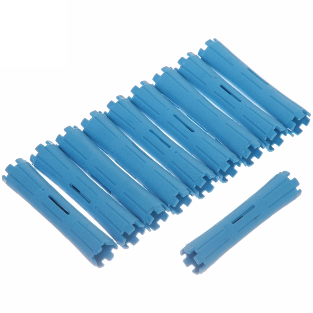 Бигуди пластмассовые-коклюшки 10шт «Styling», микс 6 цветов, d=1,8см (прозрачный пакет с подвесом), без резинки